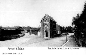 Rue de la Station et route de Forchies